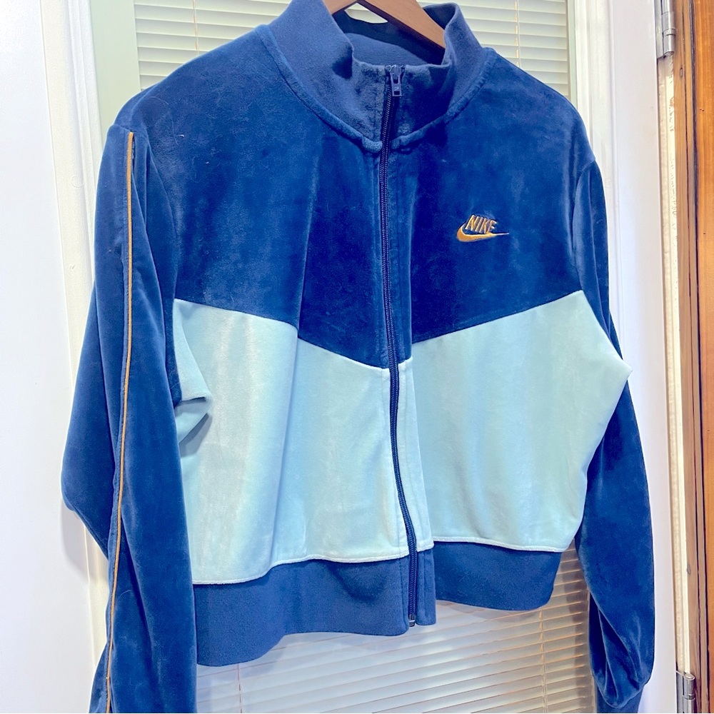 Nike velour track jacket